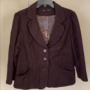 3/4 sleeve blazer